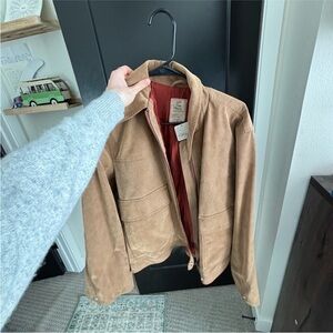 Free People Tan Suede Jacket